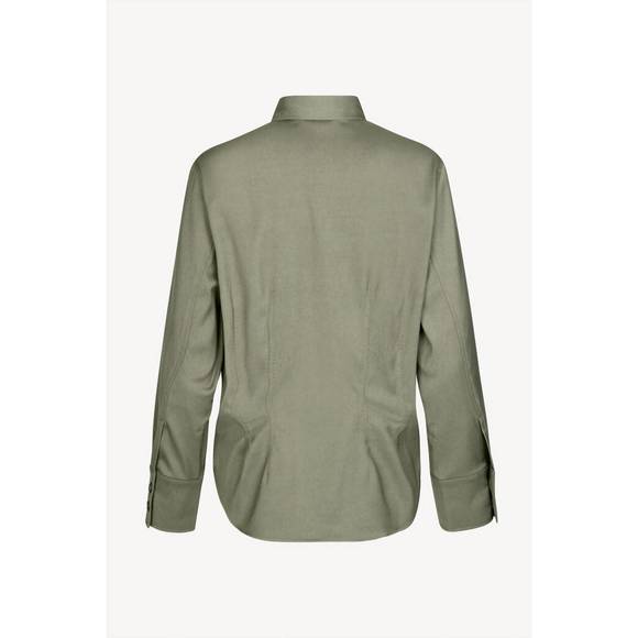 NEW SAMSOE sajul shirt in dusty olive - Picture 6 of 6